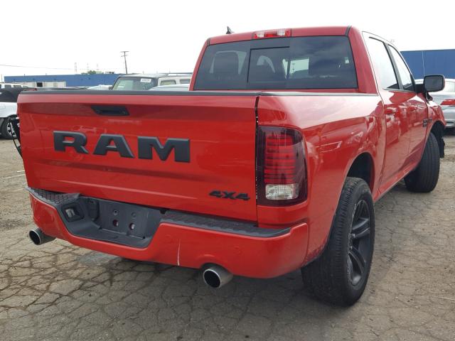 1C6RR7MT0HS812576 - 2017 RAM 1500 SPORT RED photo 4