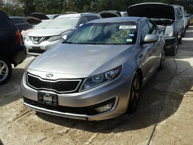 KNAGM4AD4C5036225 - 2012 KIA OPTIMA HYB SILVER photo 2