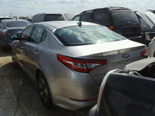 KNAGM4AD4C5036225 - 2012 KIA OPTIMA HYB SILVER photo 3