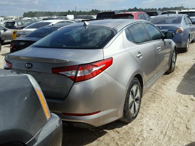 KNAGM4AD4C5036225 - 2012 KIA OPTIMA HYB SILVER photo 4