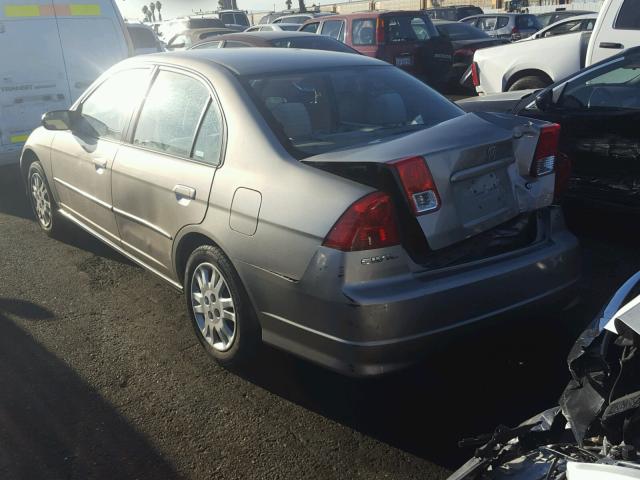 2HGES16574H529201 - 2004 HONDA CIVIC LX GOLD photo 3