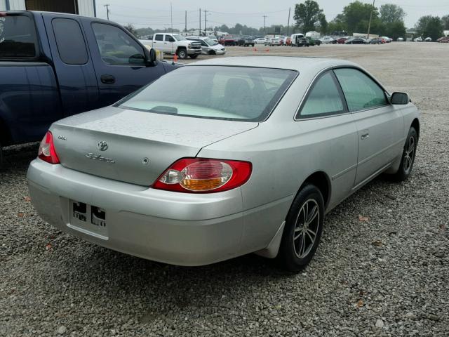 2T1CE22P92C000298 - 2002 TOYOTA CAMRY SOLA SILVER photo 4