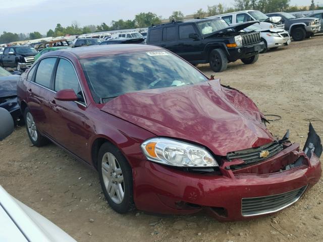 2G1WC583X89249347 - 2008 CHEVROLET IMPALA LT BURGUNDY photo 1