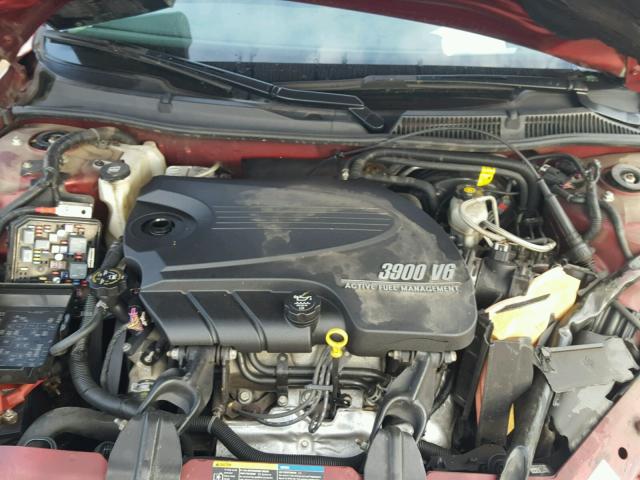 2G1WC583X89249347 - 2008 CHEVROLET IMPALA LT BURGUNDY photo 7