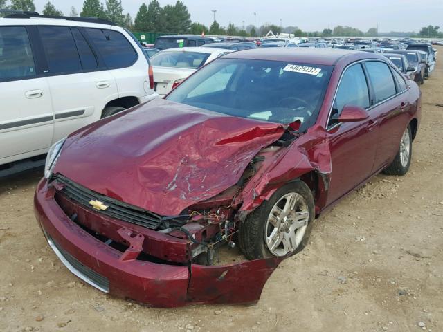 2G1WC583X89249347 - 2008 CHEVROLET IMPALA LT BURGUNDY photo 9