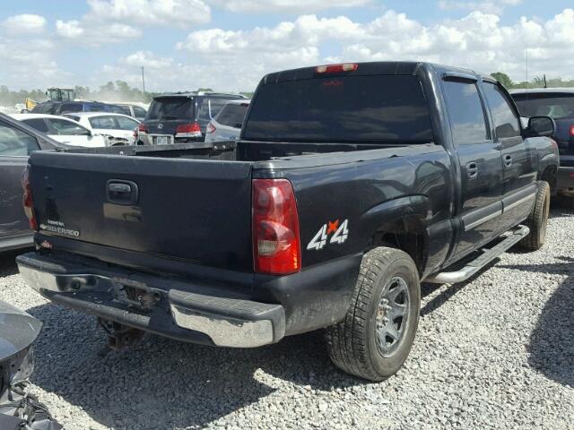 2GCEK13T061128120 - 2006 CHEVROLET SILVERADO BLACK photo 4