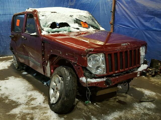 1C4PJMAK8CW102778 - 2012 JEEP LIBERTY SP BURGUNDY photo 1