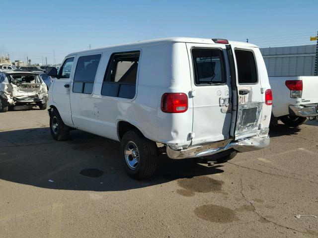 2B6HB11Y2YK154215 - 2000 DODGE RAM VAN B1 WHITE photo 3