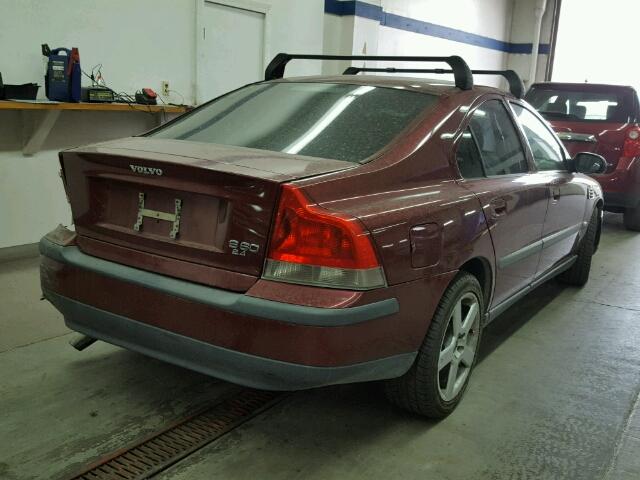 YV1RS58D532263299 - 2003 VOLVO S60 2.4T MAROON photo 4