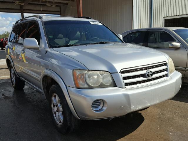 JTEHF21A820090954 - 2002 TOYOTA HIGHLANDER SILVER photo 1