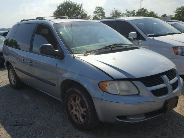 1D8GP45R44B579188 - 2004 DODGE CARAVAN SX BLUE photo 1