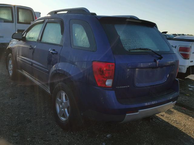 2CKDL63F166162014 - 2006 PONTIAC TORRENT BLUE photo 3