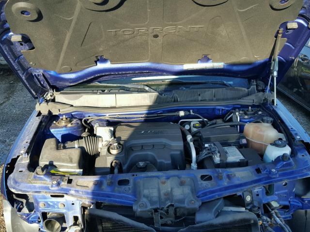 2CKDL63F166162014 - 2006 PONTIAC TORRENT BLUE photo 7