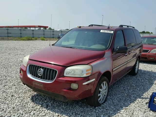 5GADV23L05D255737 - 2005 BUICK TERRAZA CX MAROON photo 2