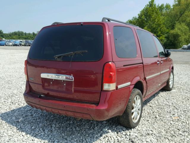 5GADV23L05D255737 - 2005 BUICK TERRAZA CX MAROON photo 4