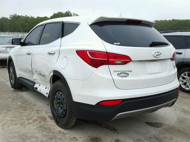 5XYZTDLB4FG296114 - 2015 HYUNDAI SANTA FE S WHITE photo 3