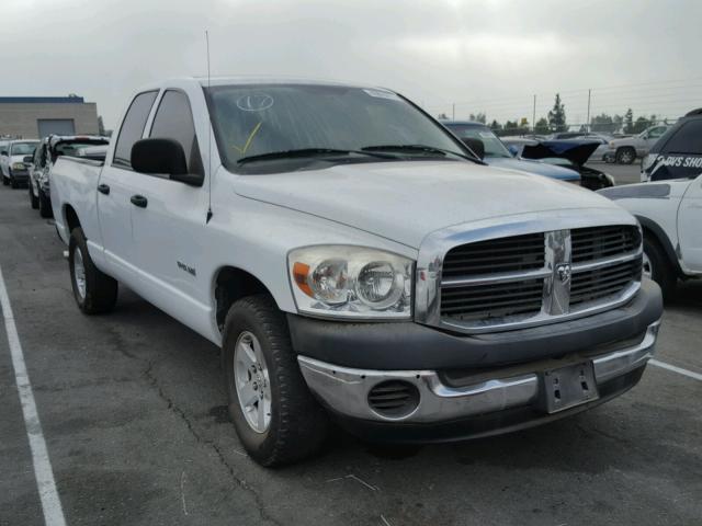 1D7HA18N38J239124 - 2008 DODGE RAM 1500 S WHITE photo 1