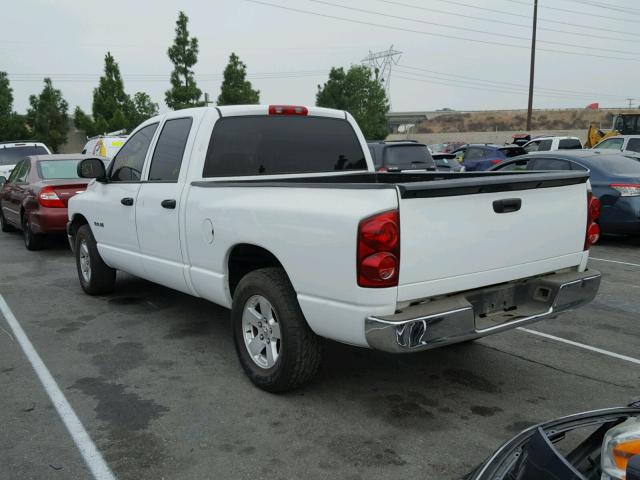 1D7HA18N38J239124 - 2008 DODGE RAM 1500 S WHITE photo 3