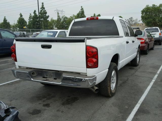 1D7HA18N38J239124 - 2008 DODGE RAM 1500 S WHITE photo 4