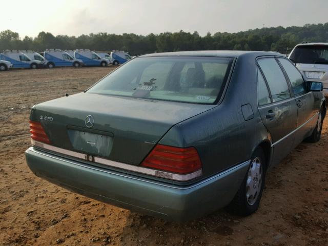 WDBGA43E2RA184857 - 1994 MERCEDES-BENZ S 420 GREEN photo 4