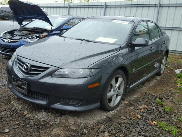 1YVHP84D145N55651 - 2004 MAZDA 6 S GRAY photo 2