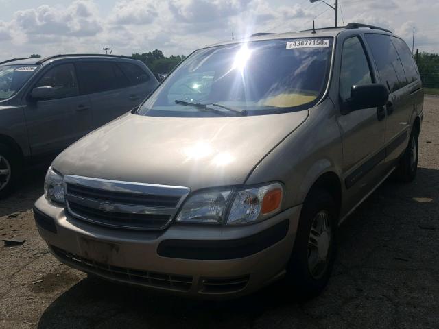 1GNDX03E11D158711 - 2001 CHEVROLET VENTURE TAN photo 2