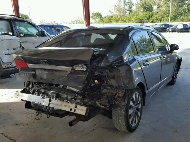 19XFA1F85BE001732 - 2011 HONDA CIVIC EX Сұр фото 4