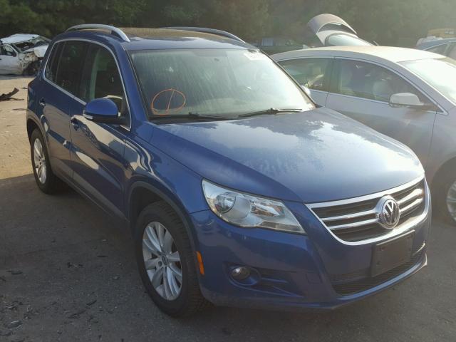 WVGBV75N69W525643 - 2009 VOLKSWAGEN TIGUAN SE BLUE photo 1