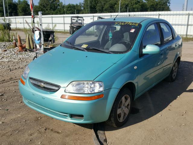 KL1TD52645B292772 - 2005 CHEVROLET AVEO BASE Dəniz mavisi foto 2