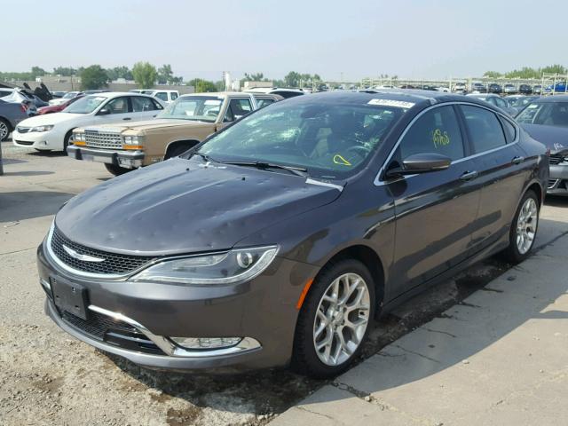 1C3CCCEG4FN567291 - 2015 CHRYSLER 200 C BLACK photo 2