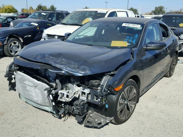 19XFC1F73HE212745 - 2017 HONDA CIVIC EXL BLUE photo 2