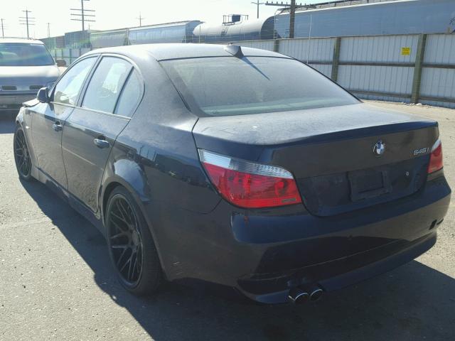 WBANB33545CN67680 - 2005 BMW 545 I BLUE photo 3