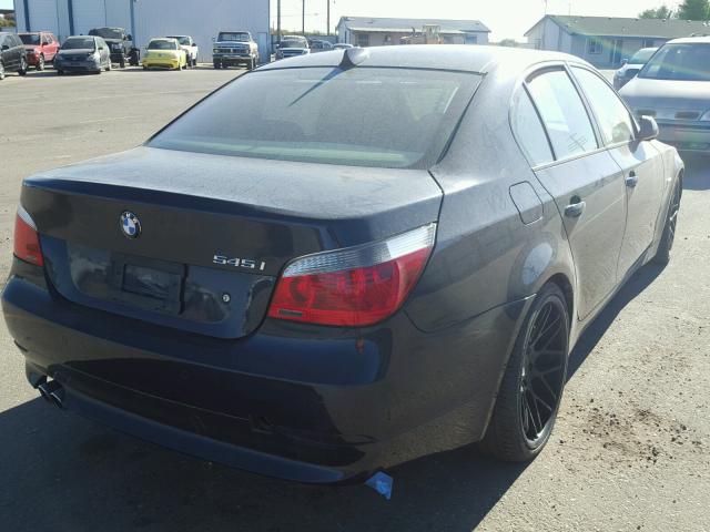 WBANB33545CN67680 - 2005 BMW 545 I BLUE photo 4
