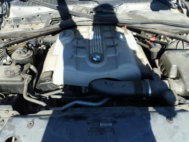 WBANB33545CN67680 - 2005 BMW 545 I BLUE photo 7