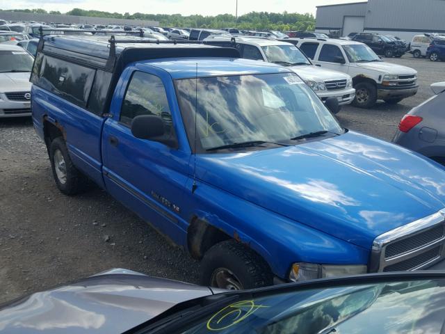 1B7HC16Y31S236290 - 2001 DODGE RAM 1500 BLUE photo 1