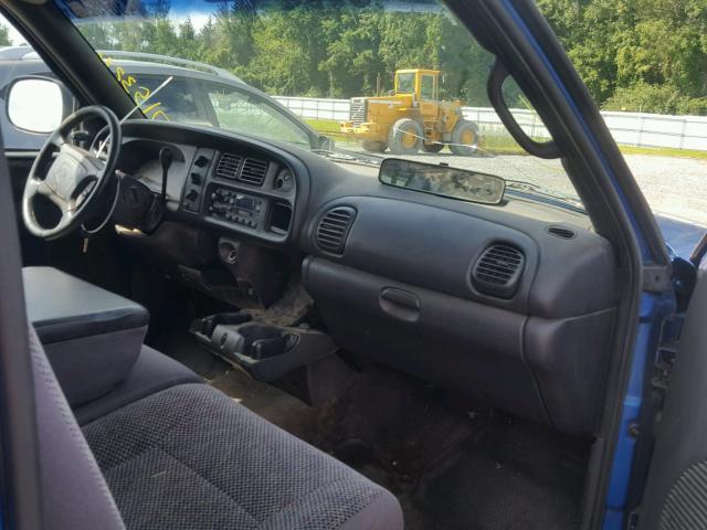 1B7HC16Y31S236290 - 2001 DODGE RAM 1500 BLUE photo 9