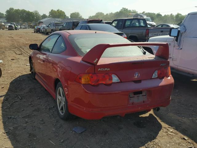 JH4DC54804S006346 - 2004 ACURA RSX RED photo 3