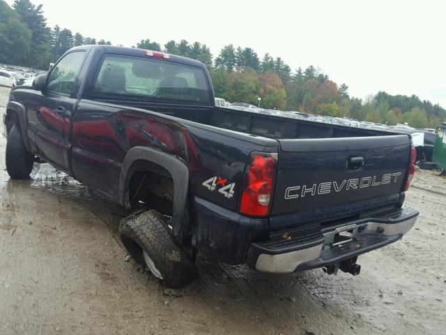 1GCHK24U66E109452 - 2006 CHEVROLET SILVERADO BLUE photo 3