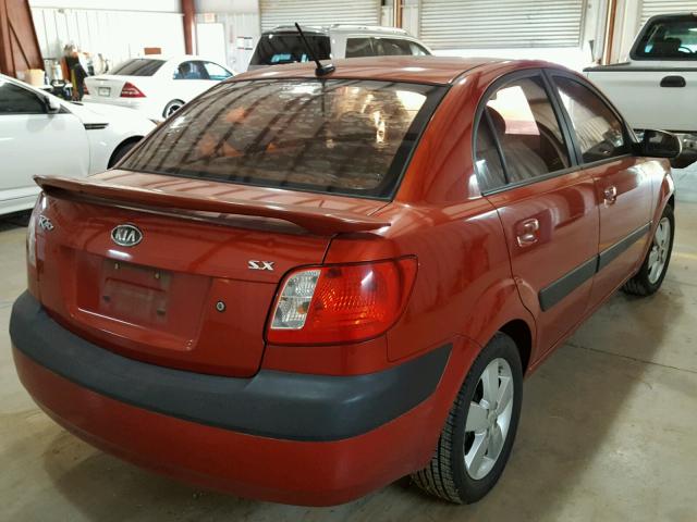 KNADE223696538652 - 2009 KIA RIO BASE RED photo 4