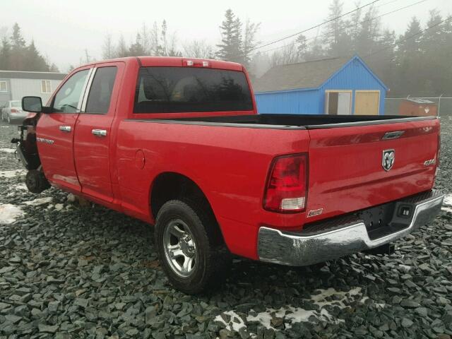 1C6RD7FT5CS337754 - 2012 DODGE RAM 1500 S RED photo 3