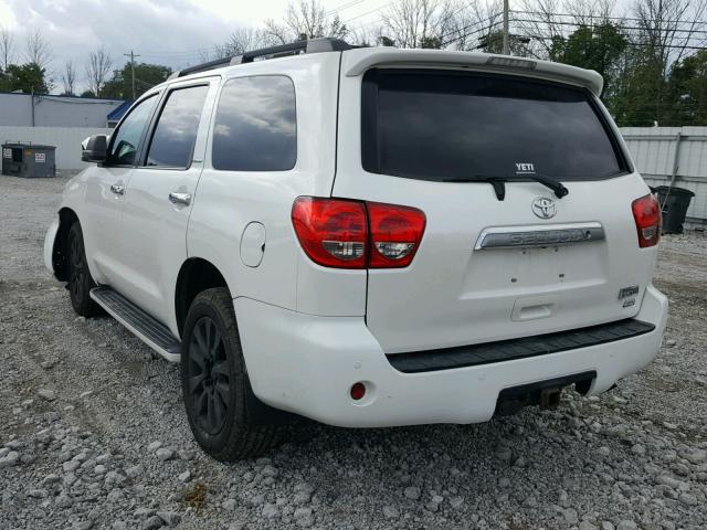 5TDDW5G16BS043799 - 2011 TOYOTA SEQUOIA PL WHITE photo 3