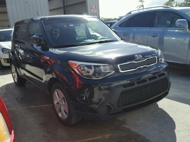 KNDJN2A21F7771407 - 2015 KIA SOUL BLACK photo 1