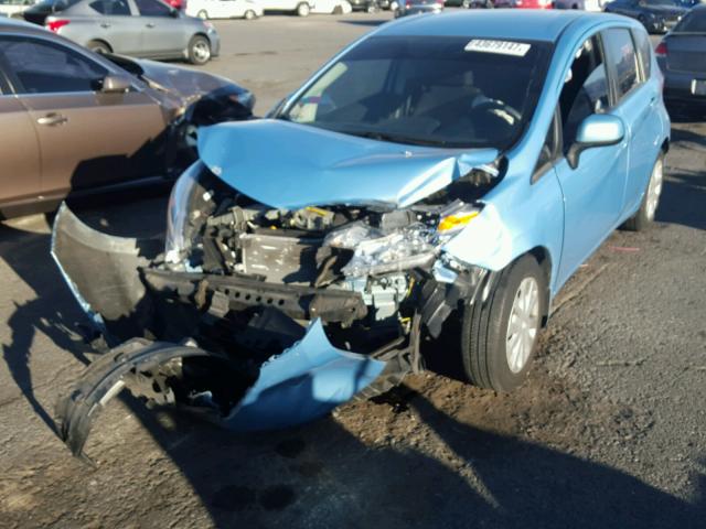 3N1CE2CP3EL416172 - 2014 NISSAN VERSA NOTE BLUE photo 2