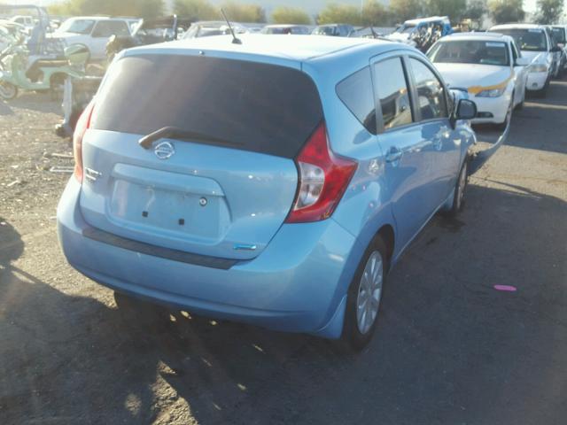 3N1CE2CP3EL416172 - 2014 NISSAN VERSA NOTE BLUE photo 4