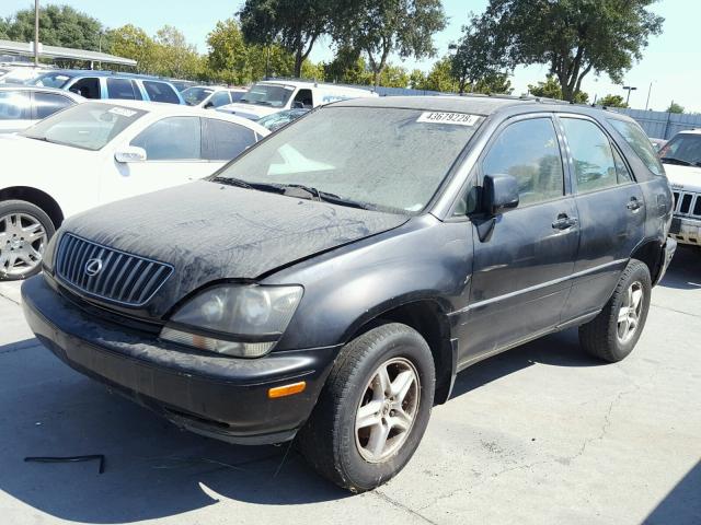 JT6HF10U7X0035825 - 1999 LEXUS RX 300 BLACK photo 2