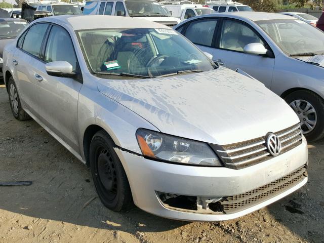 1VWAP7A38DC049708 - 2013 VOLKSWAGEN PASSAT S SILVER photo 1