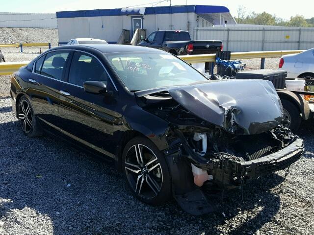 1HGCR2F51GA123605 - 2016 HONDA ACCORD SPO BLACK photo 2