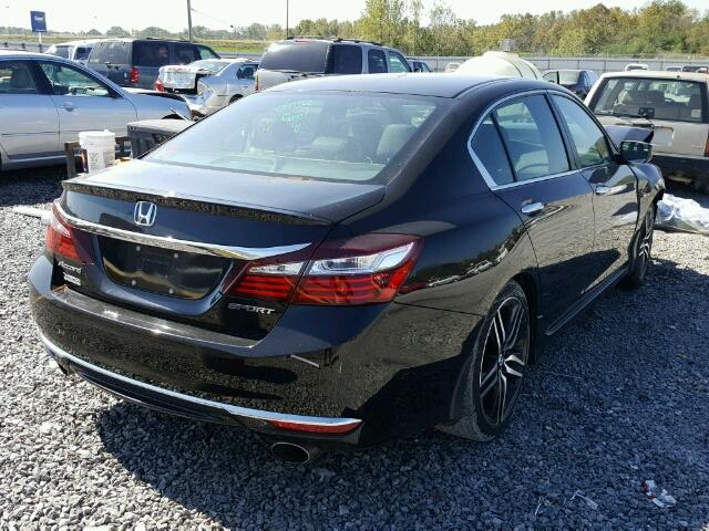 1HGCR2F51GA123605 - 2016 HONDA ACCORD SPO BLACK photo 4