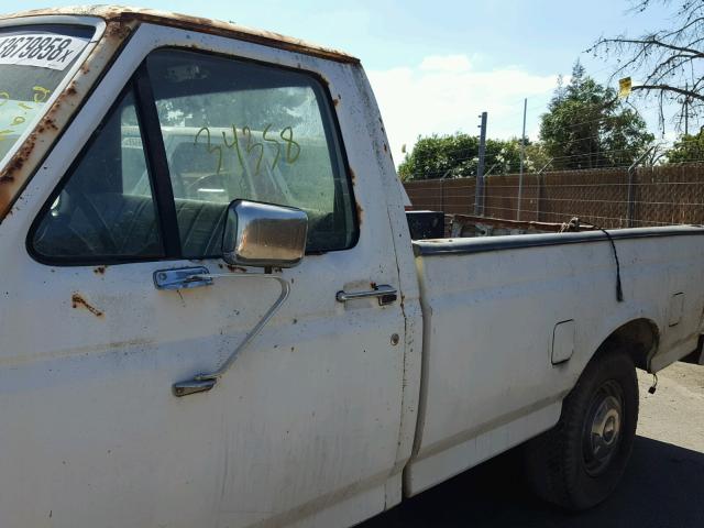 2FTEF25Y9LCA43473 - 1990 FORD F250 WHITE photo 9