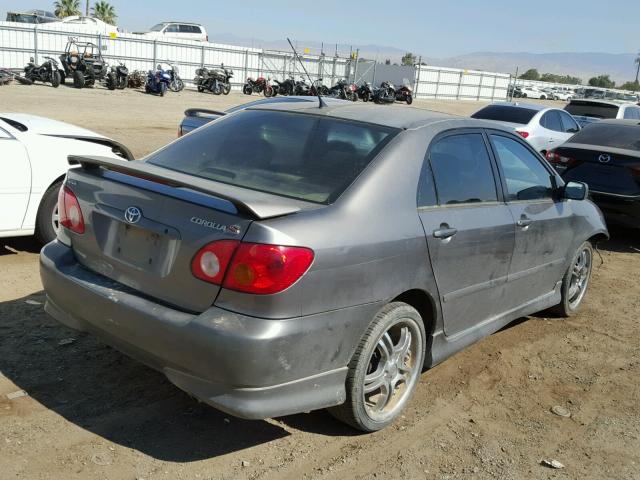 1NXBR32EX4Z315276 - 2004 TOYOTA COROLLA GRAY photo 4